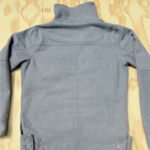 Kane & Unke Men’s Gray Cotton Jacket Size S Button Up High Collar - Picture 12 of 15